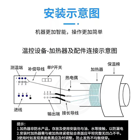  履带式加热器连接示意图